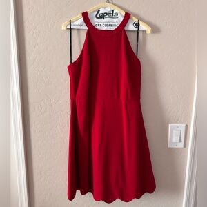 Lulu's Red Halter Cocktail Style Dress